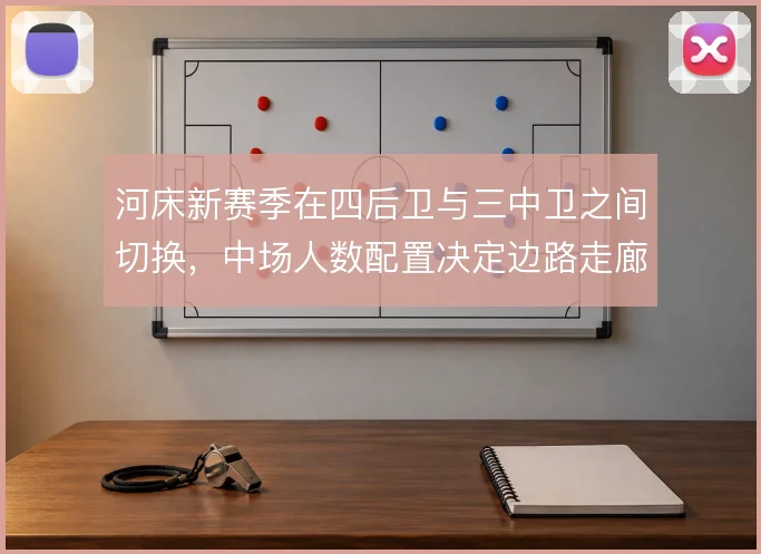 河床新赛季在四后卫与三中卫之间切换，中场人数配置决定边路走廊宽度
